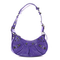 Agneau Arena Le Cagole Shoulder Bag XS Purple