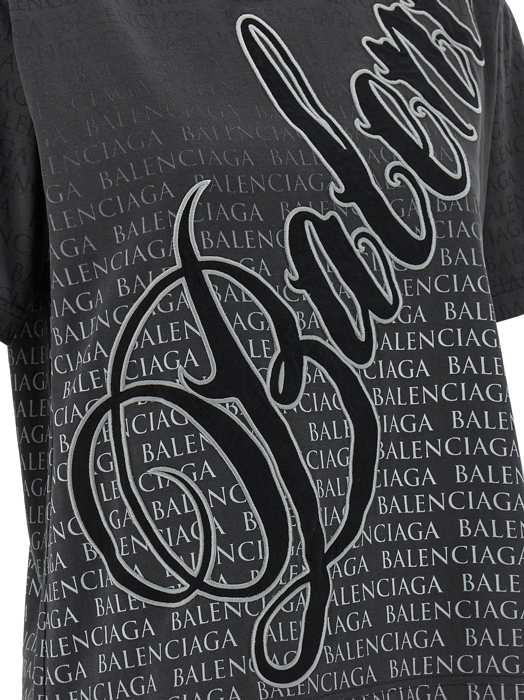 Balenciaga Black Cotton Women's T-Shirt