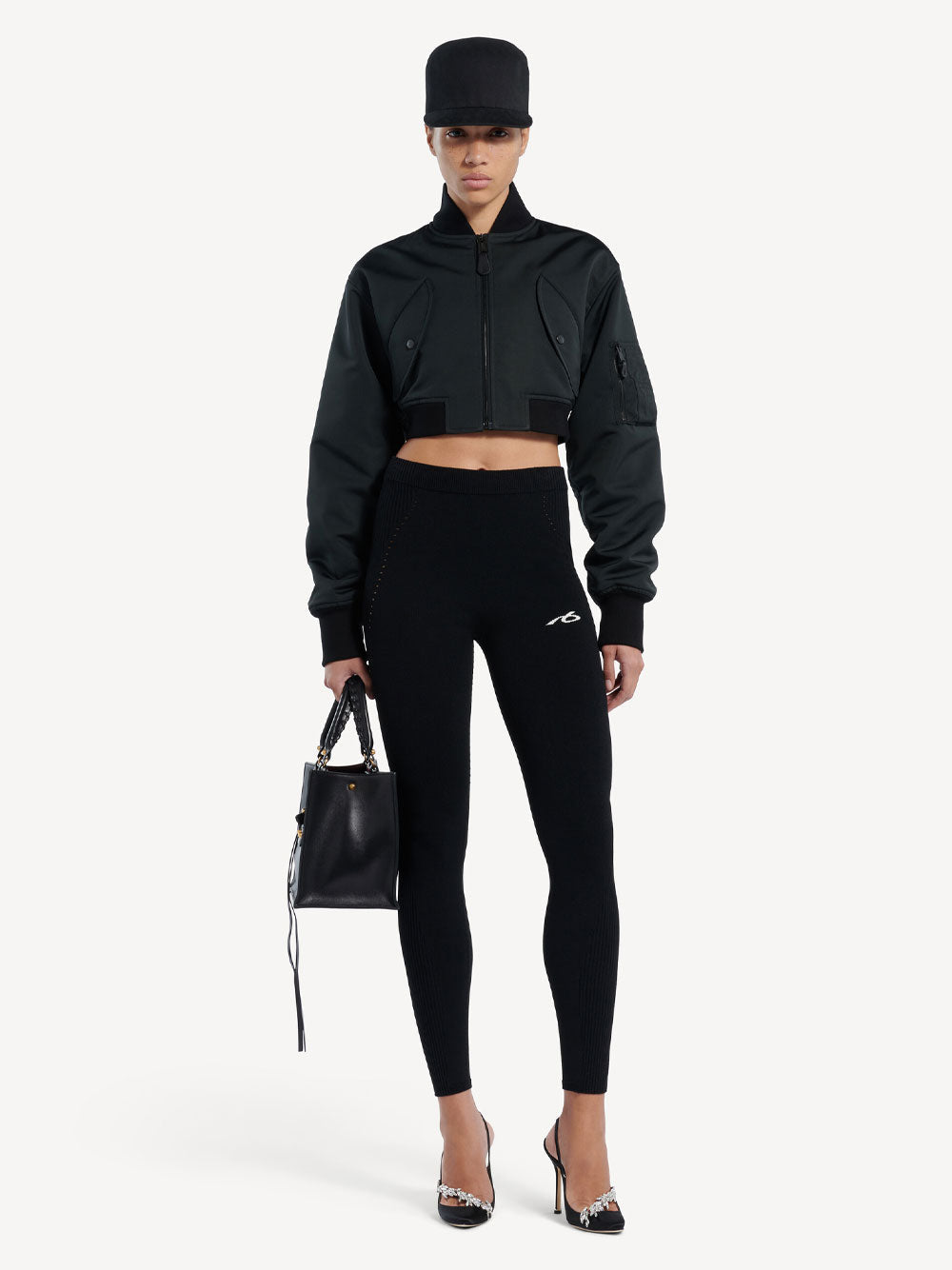 Balenciaga Women Techwear Leggings In Viscose Sporty Knit
