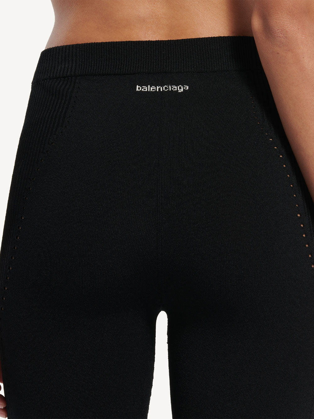 Balenciaga Women Techwear Leggings In Viscose Sporty Knit