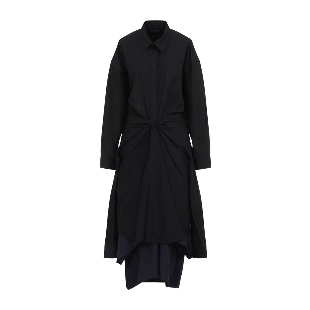 Balenciaga Maxi Patched Shirt Women