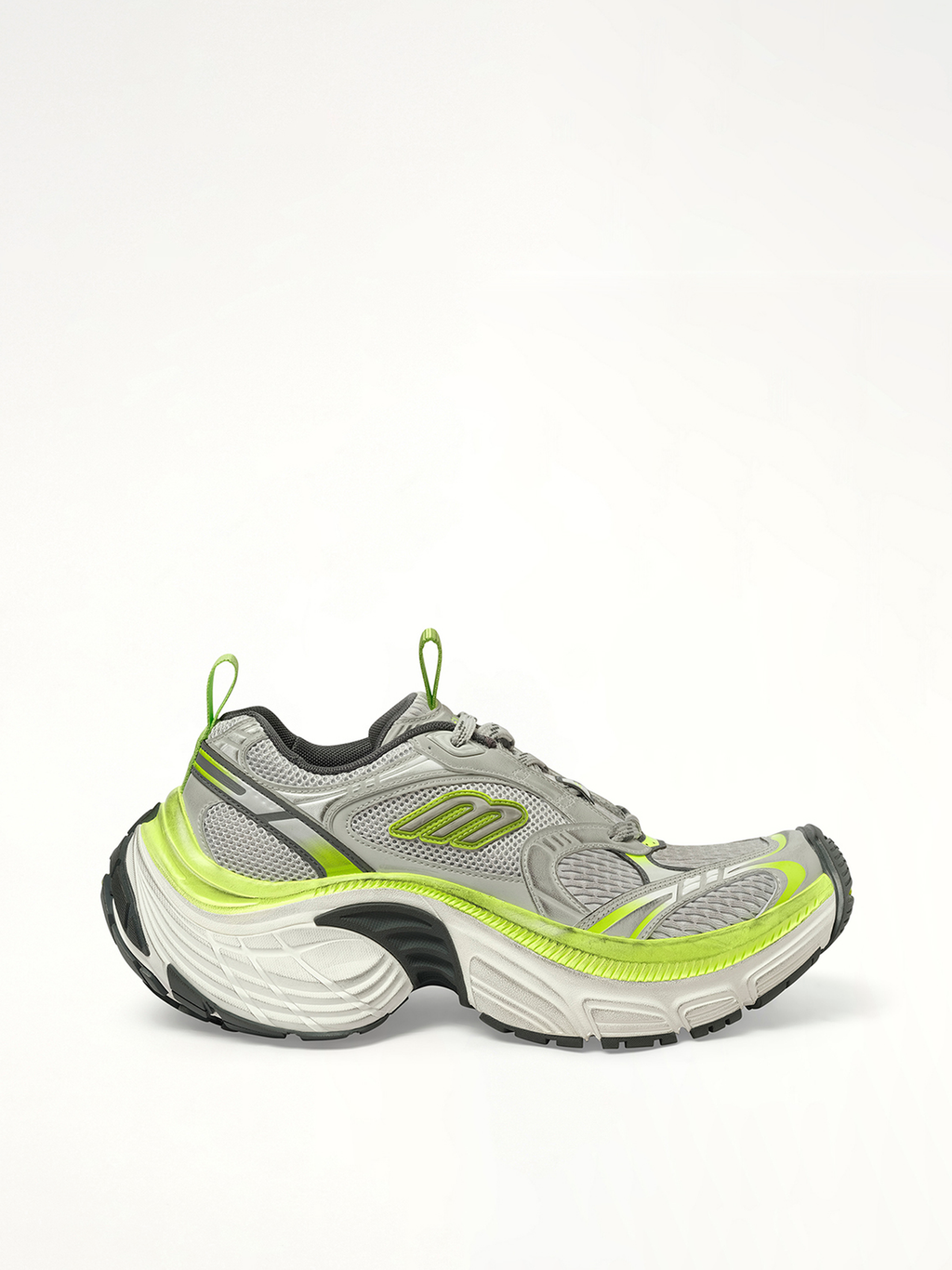 6XL Sneaker in Grey/White/Green/Fluo Yellow