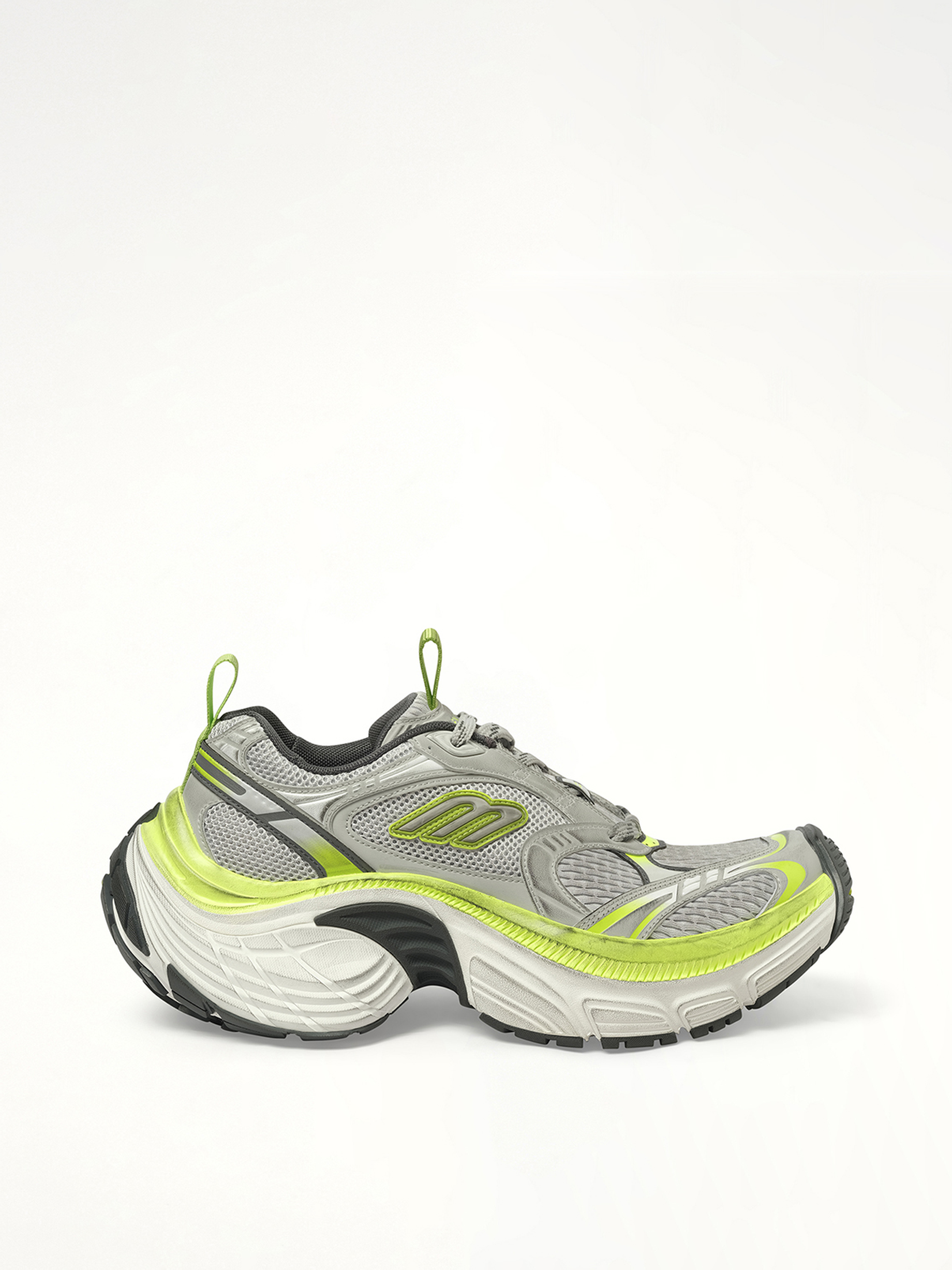 6XL Sneaker in Grey/White/Green/Fluo Yellow