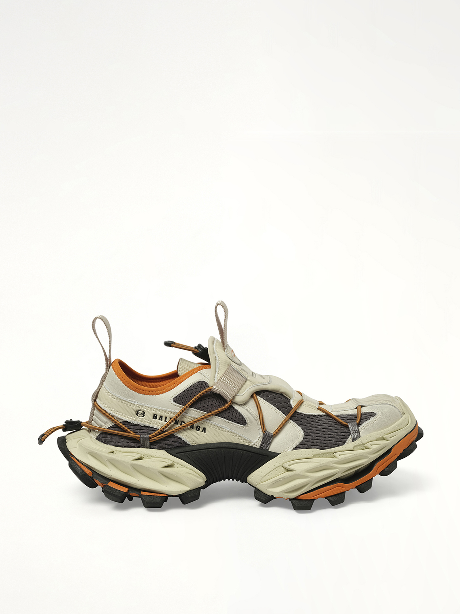 Balenciaga's Hike Sneaker in Beige/Orange