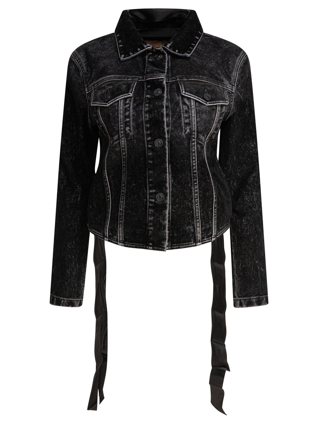 Balenciaga Women's Black Denim Jacket