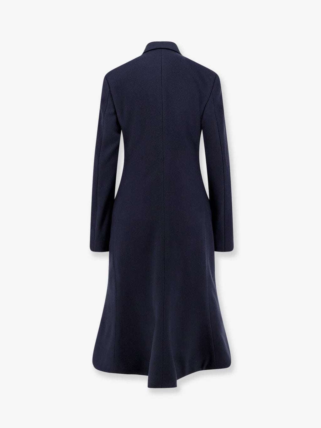 Balenciaga Women Godet Midi Double-Breasted Wool Coat