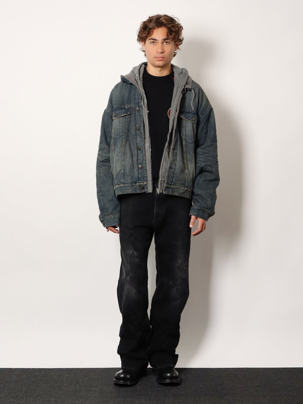 Balenciaga Men Black Denim Jeans