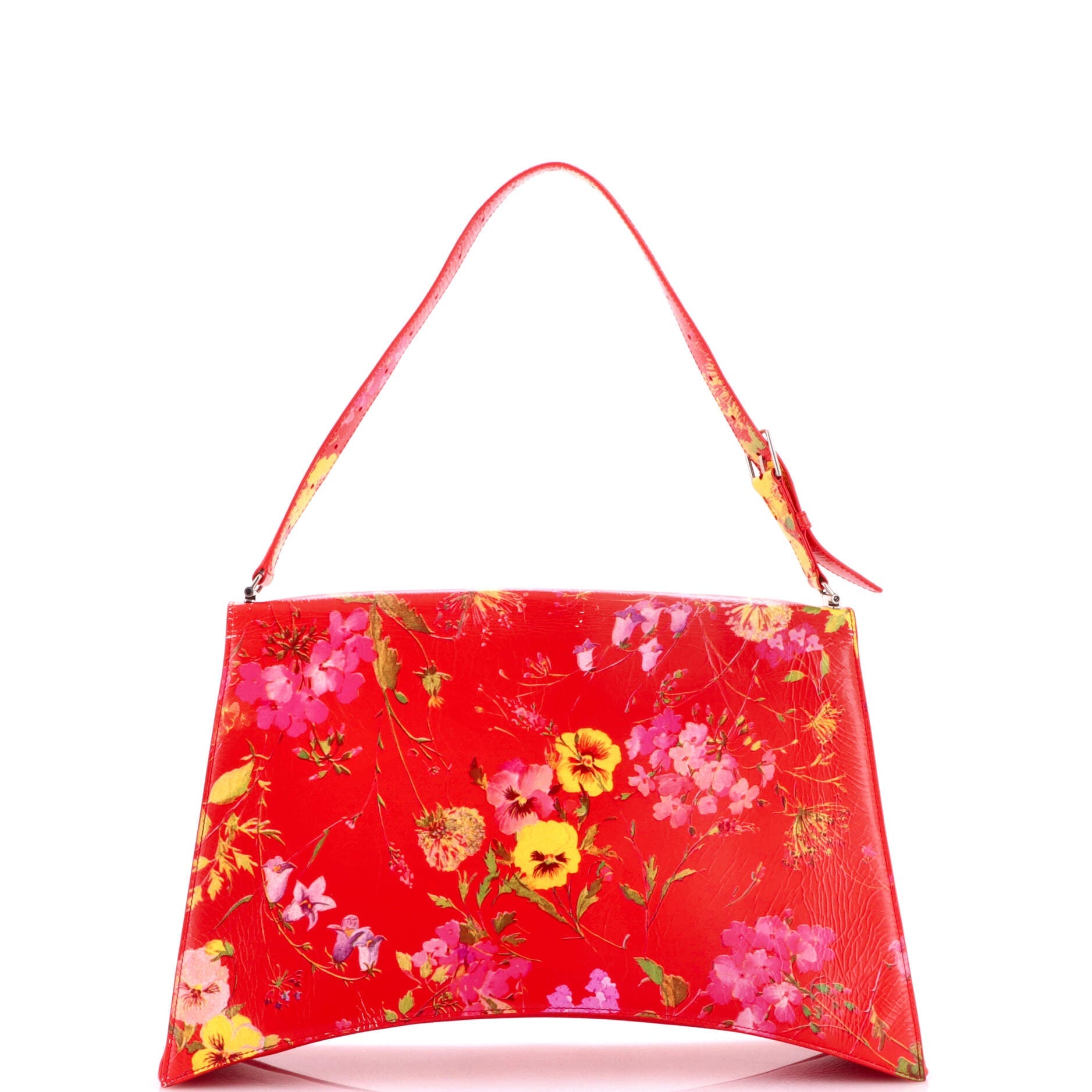 Crush Sling Shoulder Bag Printed Leather Large