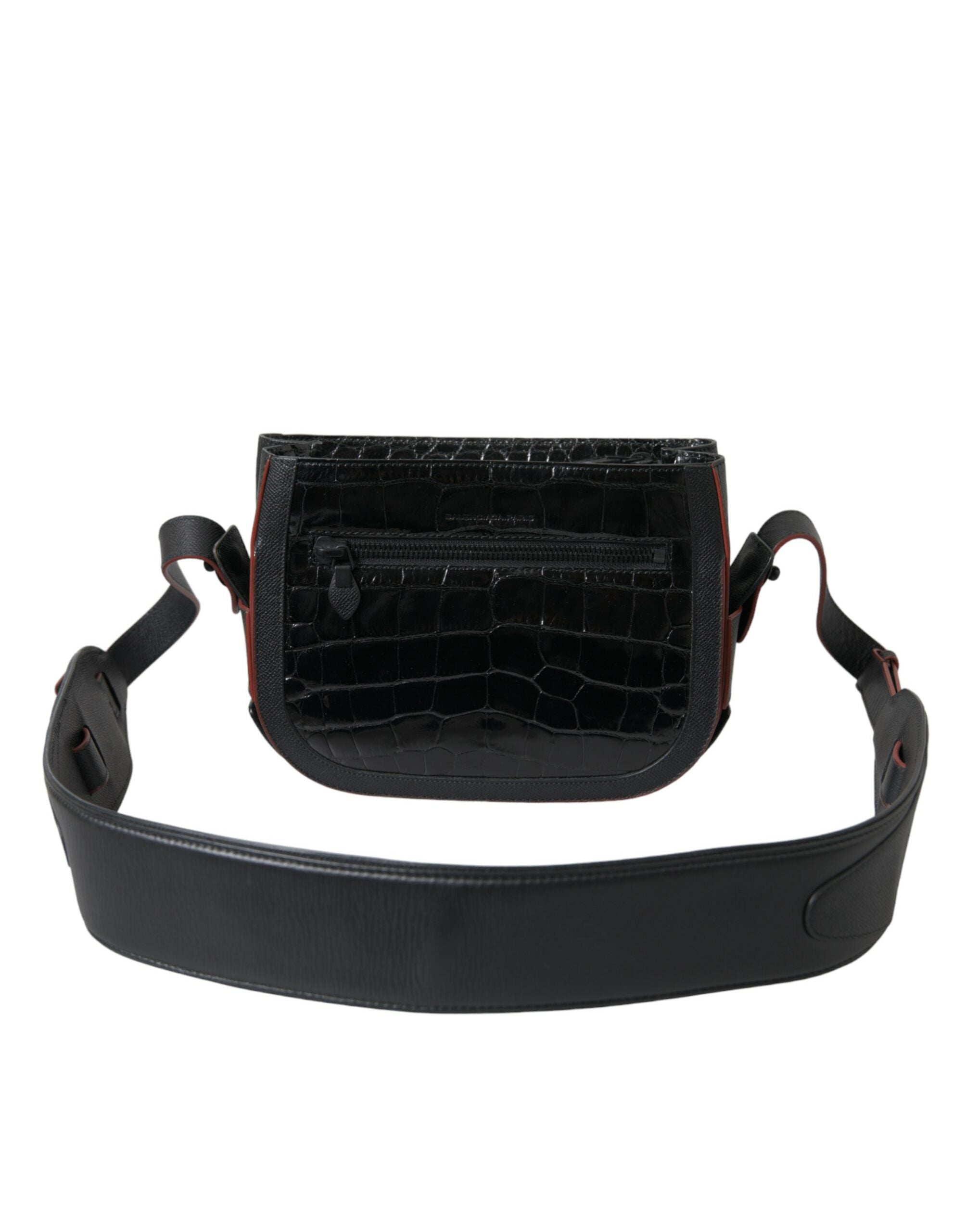 Black Exotic Leather Camera Bag