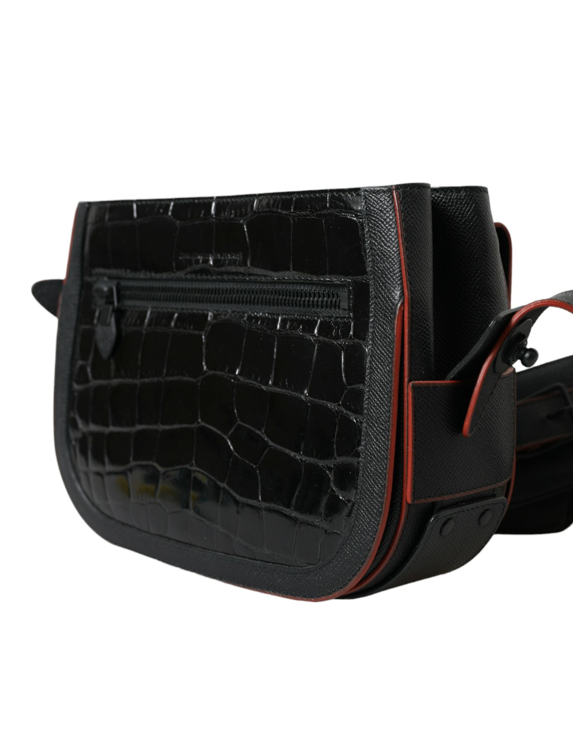 Black Exotic Leather Camera Bag