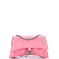 Crush Chain Flap Bag Quilted Crushed Calfskin Small