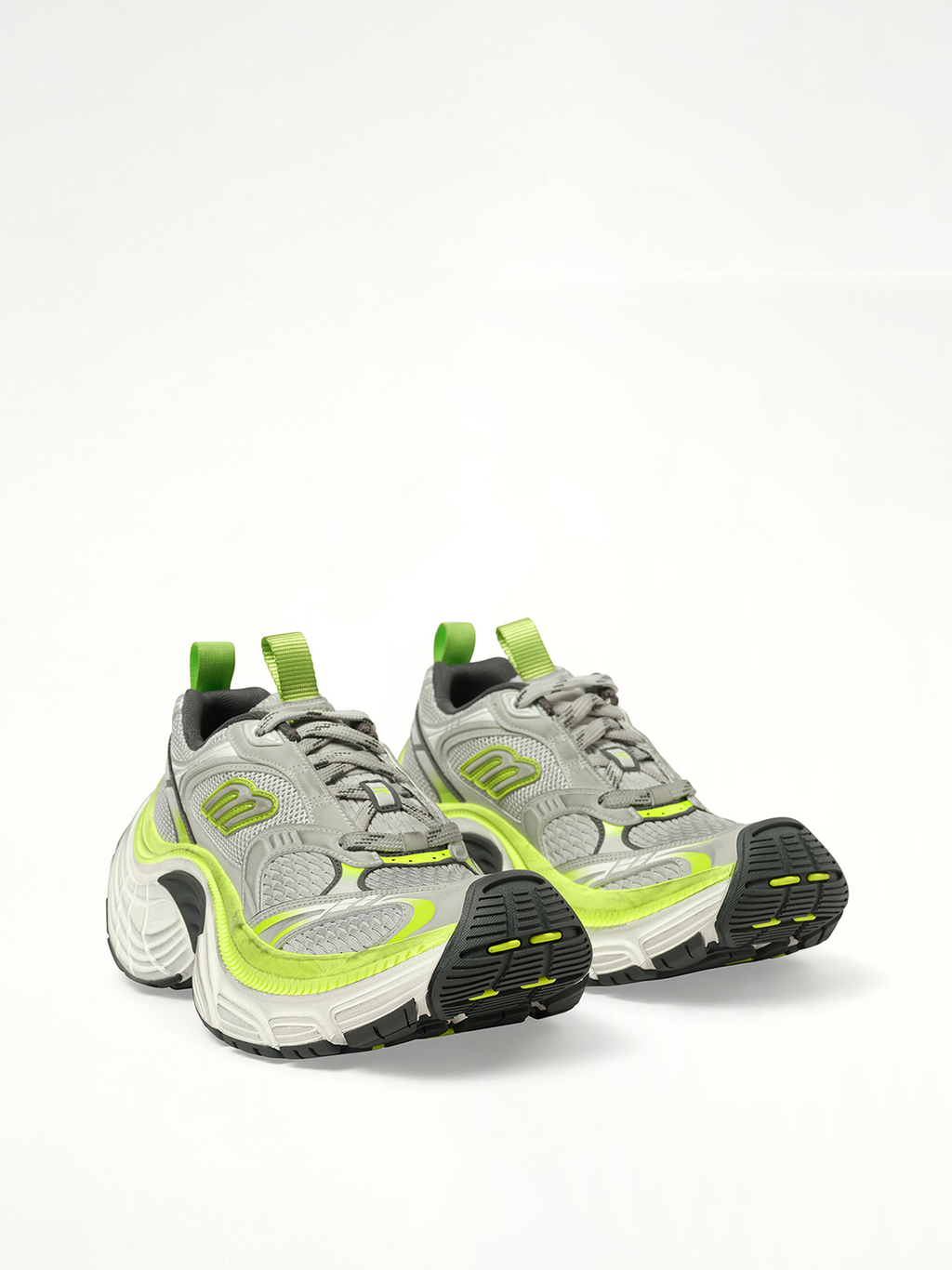 6XL Sneaker in Grey/White/Green/Fluo Yellow