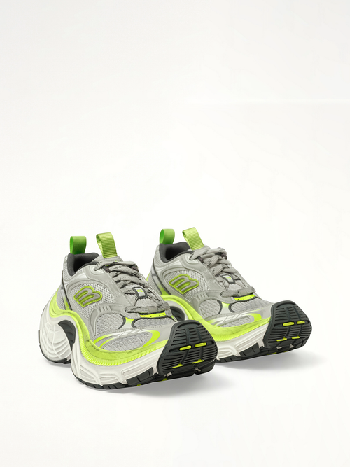 6XL Sneaker in Grey/White/Green/Fluo Yellow