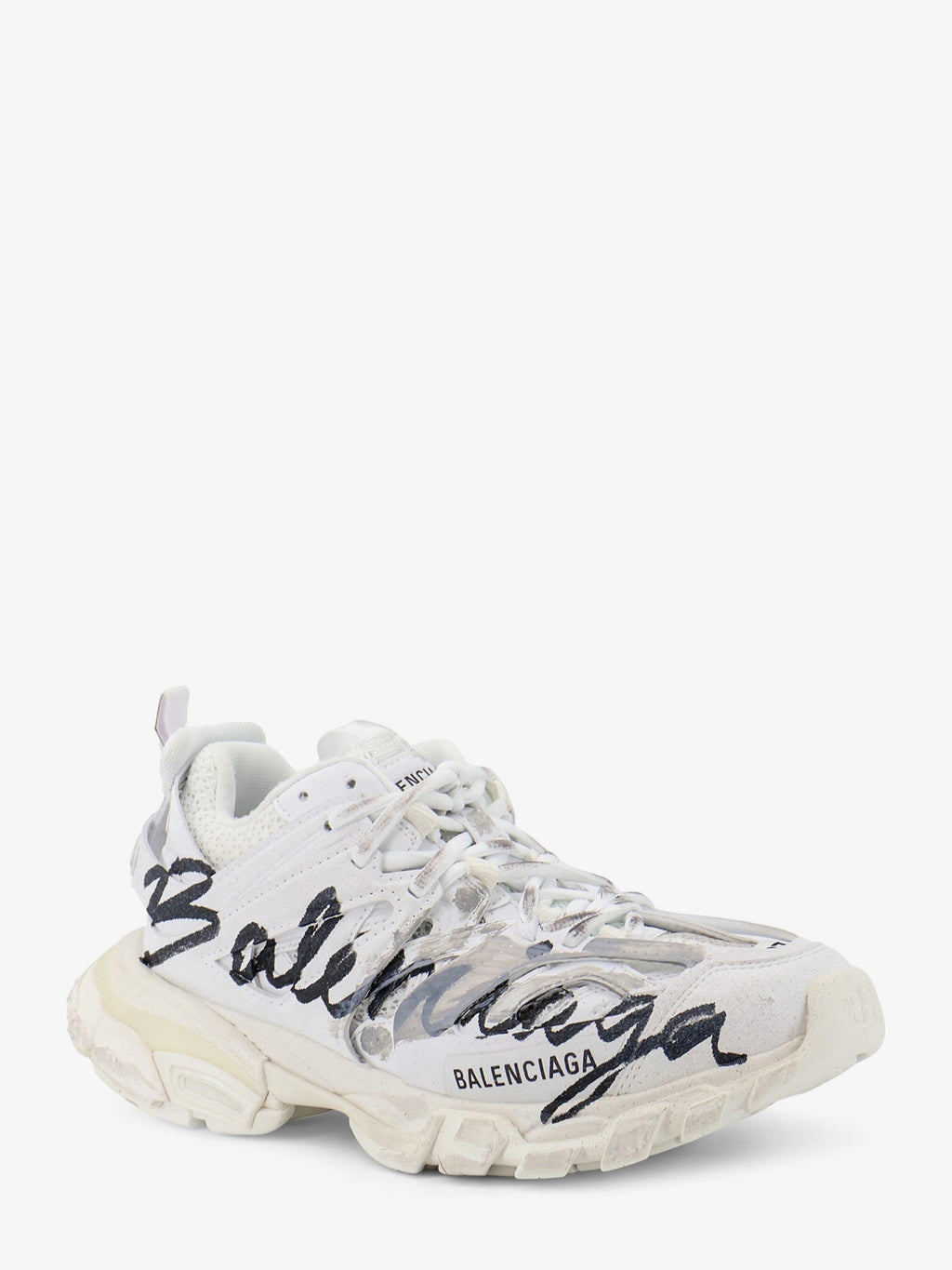 Balenciaga Women Track Signature Sneakers With Side Logo Print