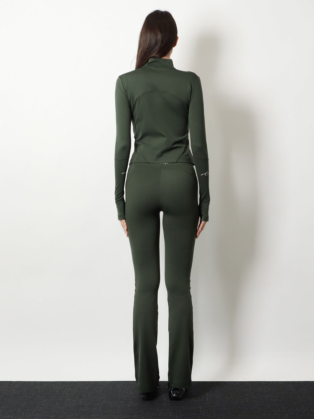 Balenciaga Women Techwear Flared Technical Fabric Leggings
