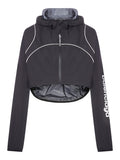 Balenciaga Women Techwear Cropped Jacket In Black