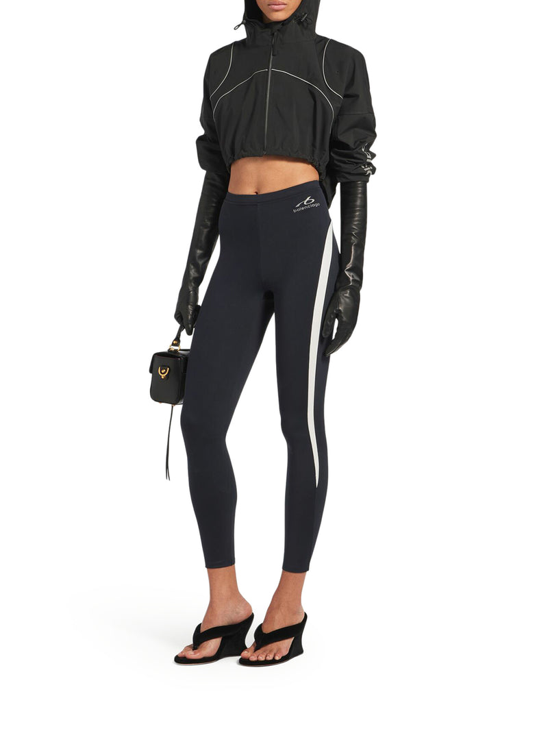 Balenciaga Women Techwear Cropped Jacket In Black
