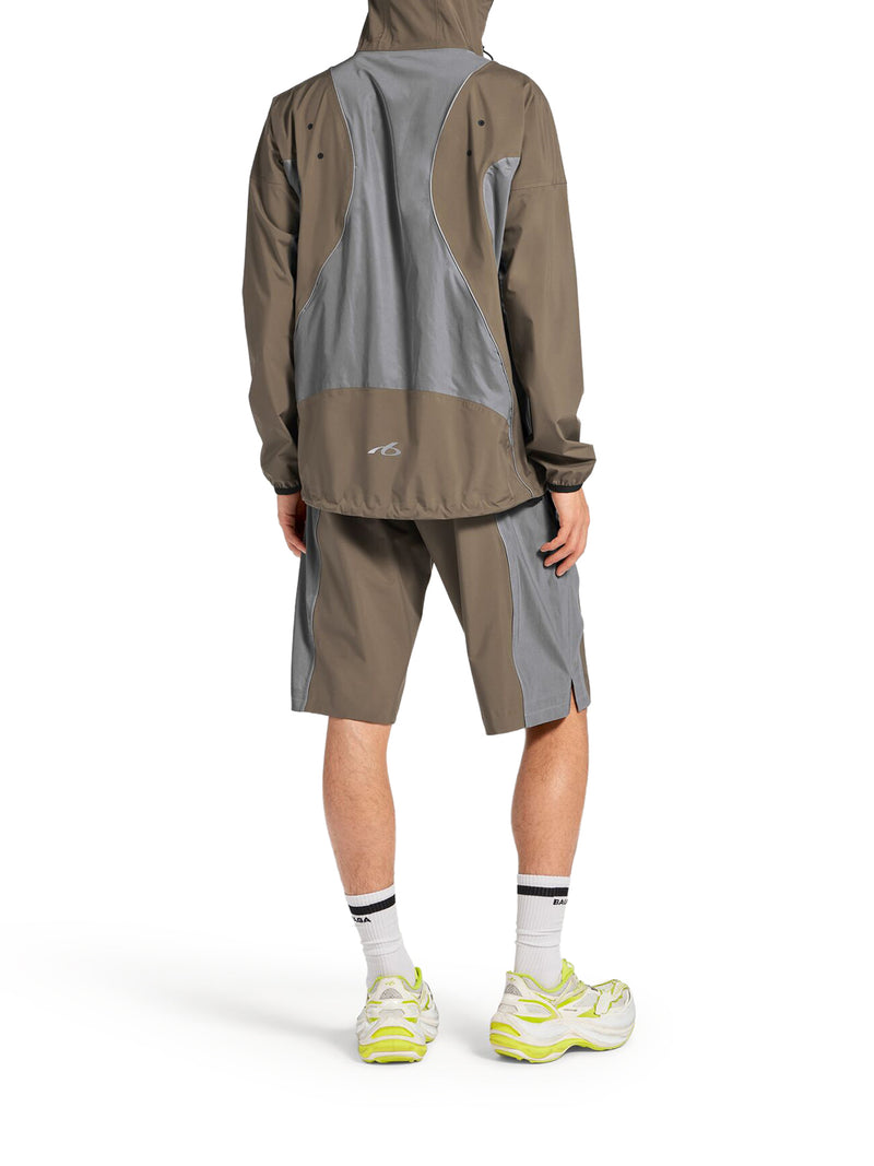 Balenciaga Men Men`S Techwear Zip-Up Jacket In Grey