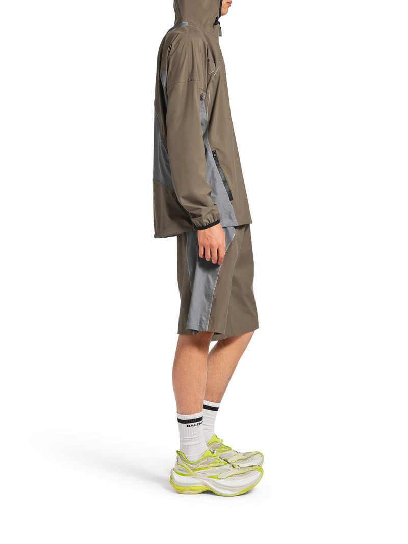 Balenciaga Men Men`S Techwear Zip-Up Jacket In Grey