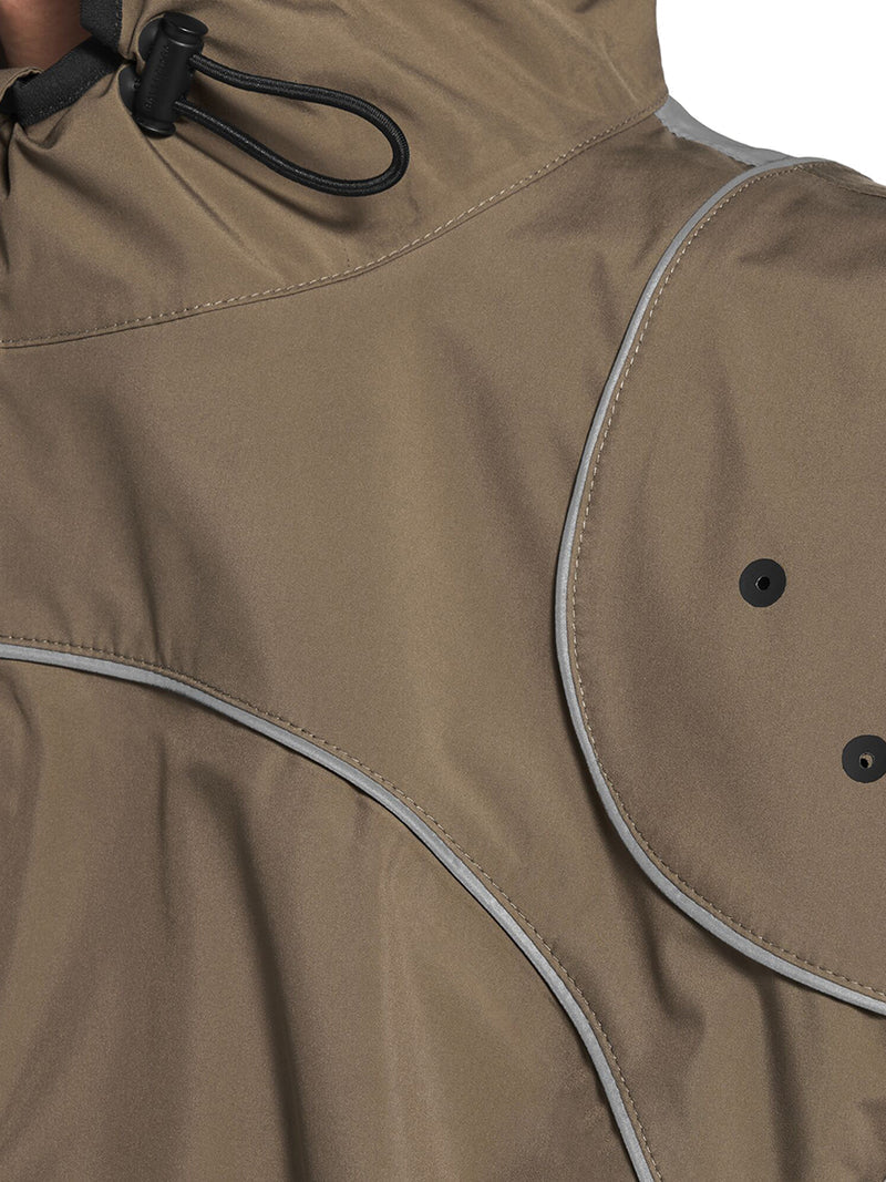 Balenciaga Men Men`S Techwear Zip-Up Jacket In Grey