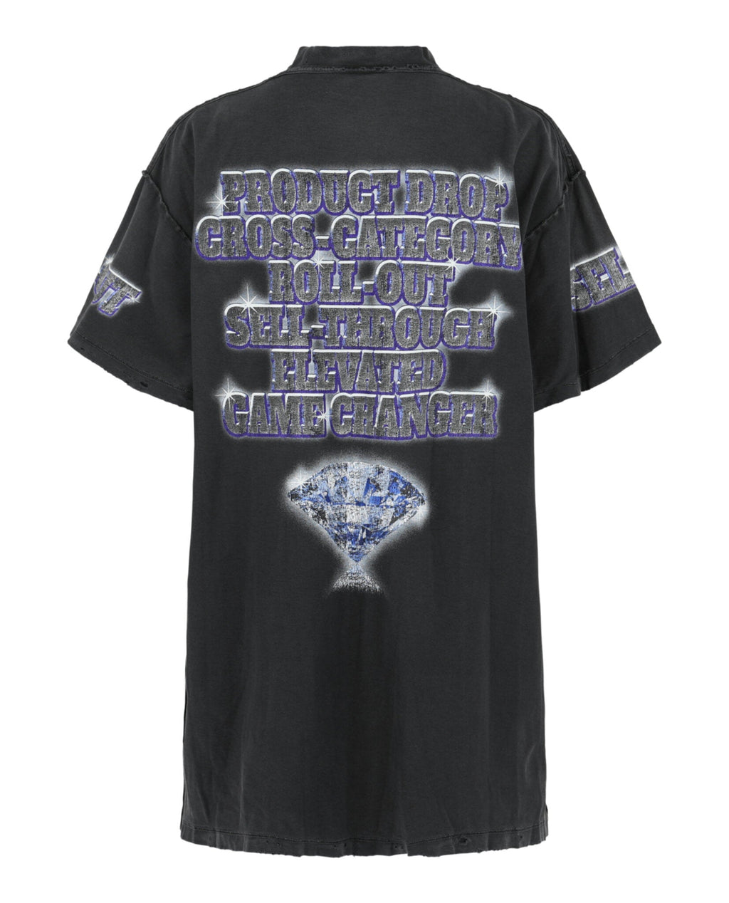 Balenciaga Womens Oversized See Now Buy Now Inside Out T-Shirt