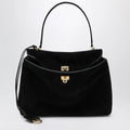 Balenciaga - Medium Rodeo bag in suede calfskin, black