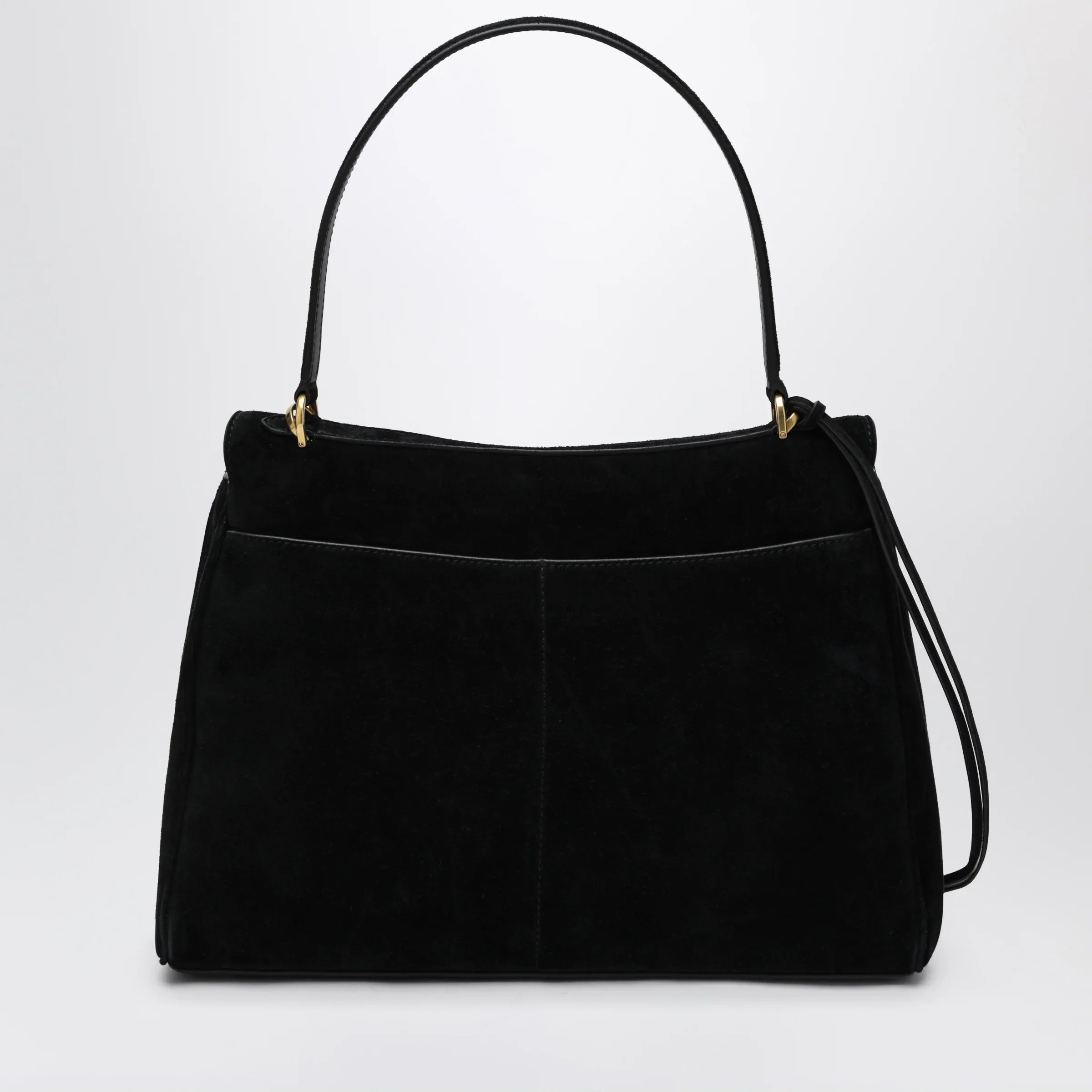 Balenciaga - Medium Rodeo bag in suede calfskin, black