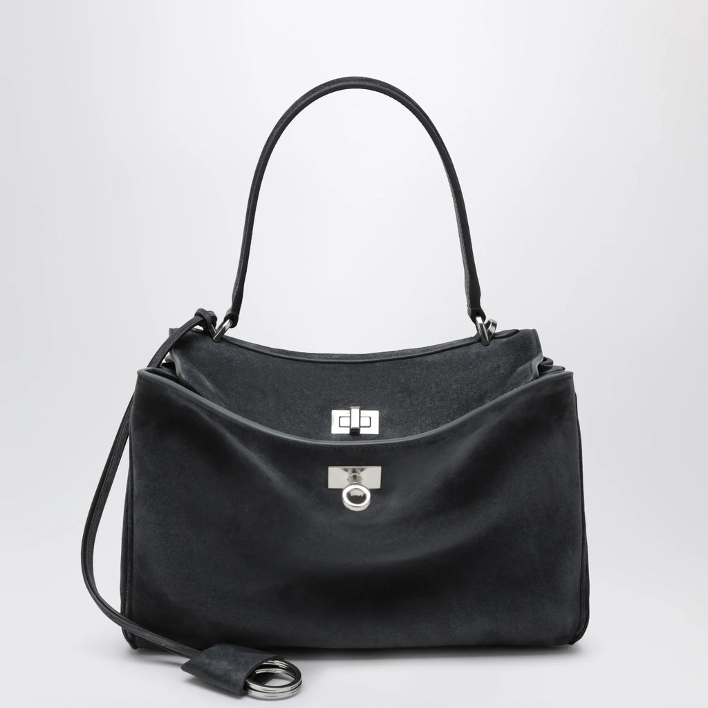Balenciaga - Rodeo small bag in grey calf leather