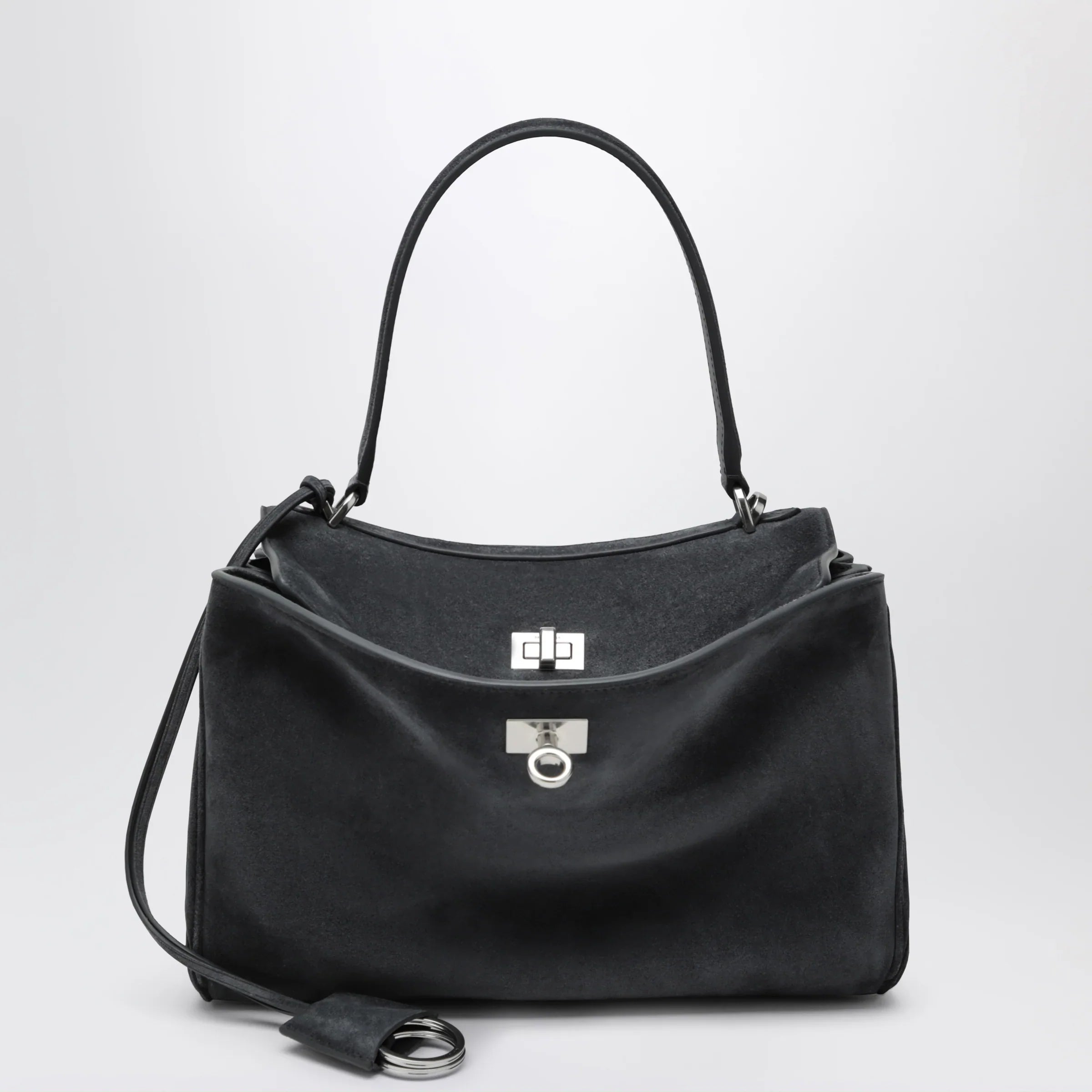 Balenciaga - Rodeo small bag in grey calf leather