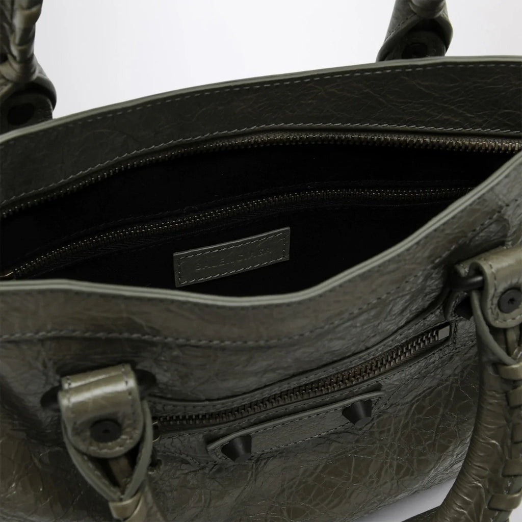 Balenciaga - Le City small tote bag in military green