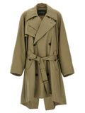 Balenciaga Draped Neck Trench women Coat