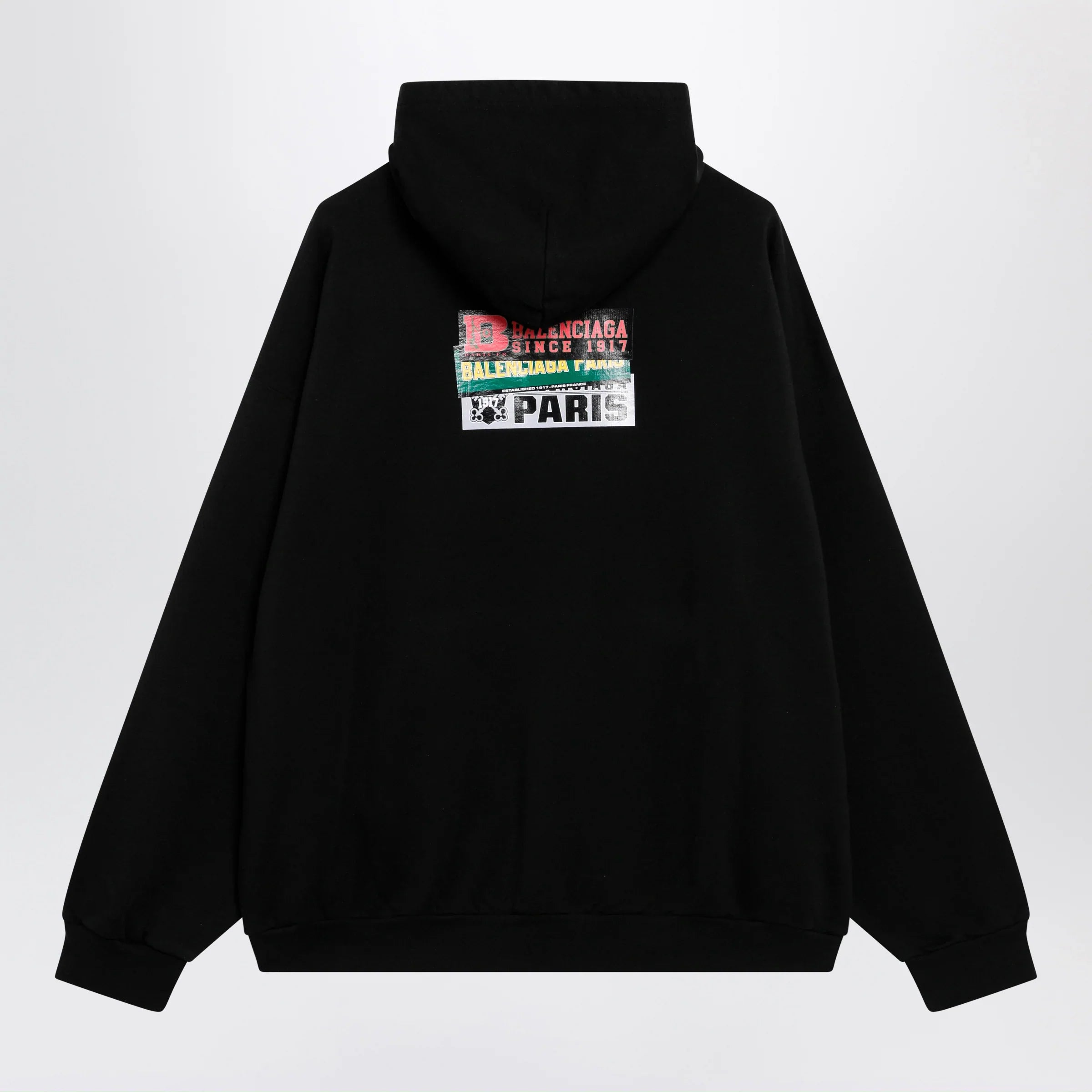 Balenciaga - Black hoodie with logo print