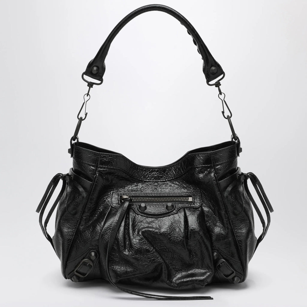 Balenciaga - Small Le City bucket bag in lambskin black