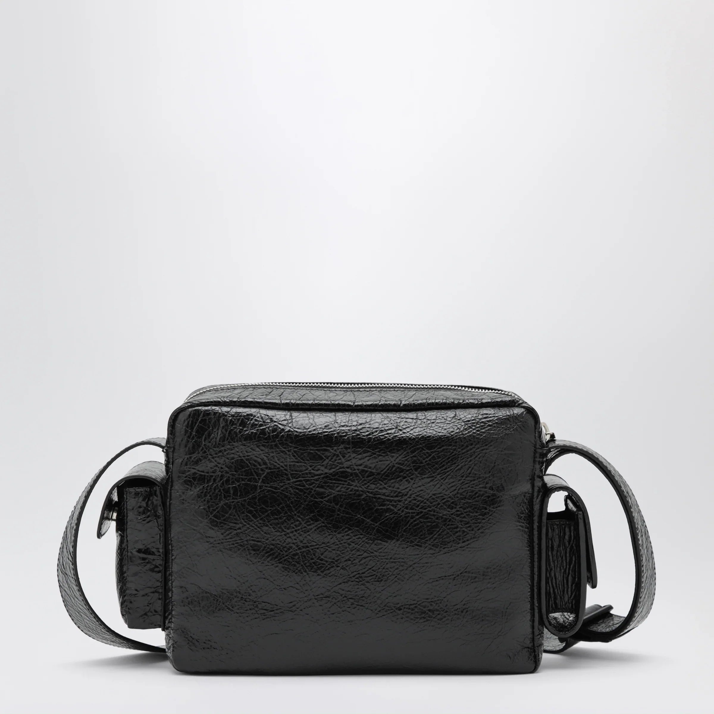 Balenciaga - Superbusy camera bag in black Arena lambskin
