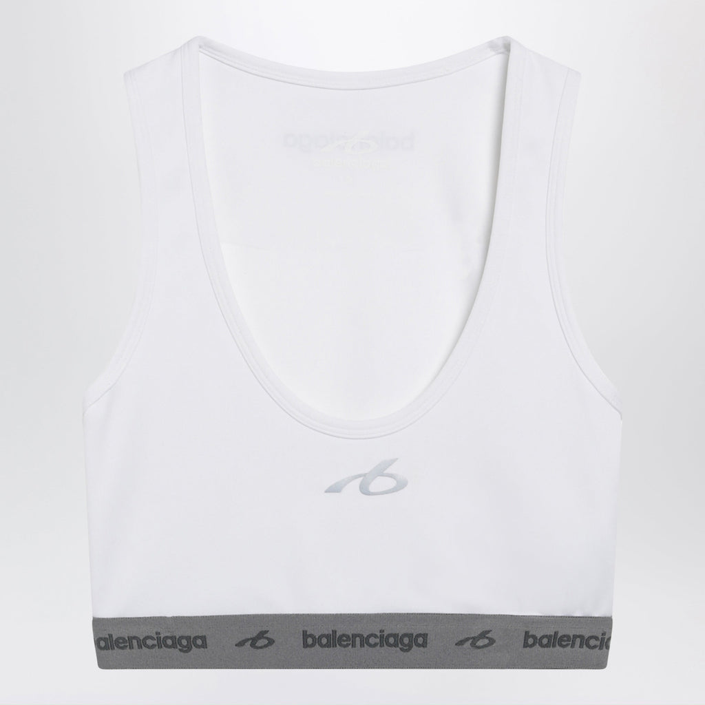 Balenciaga White Techwear Bra Top In Technical Fabric Women