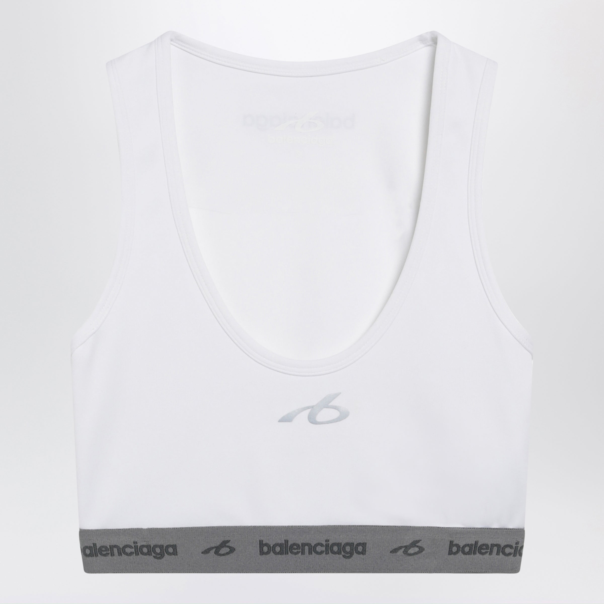 Balenciaga White Techwear Bra Top In Technical Fabric Women