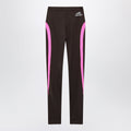 Balenciaga Techwear Leggings In Khaki/Neon Pink Technical Fabric Women