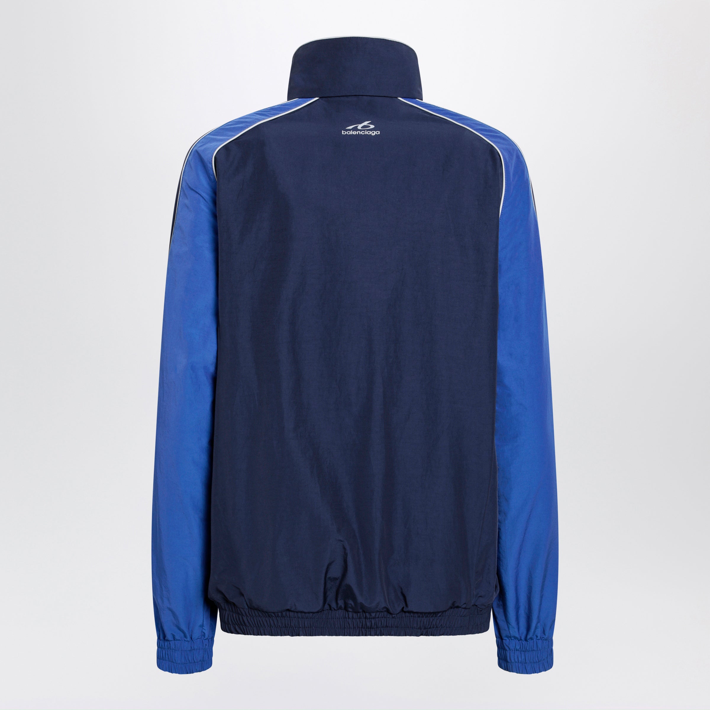 Balenciaga Navy Blue Techwear Zip-Up Jacket In Cotton Blend Women