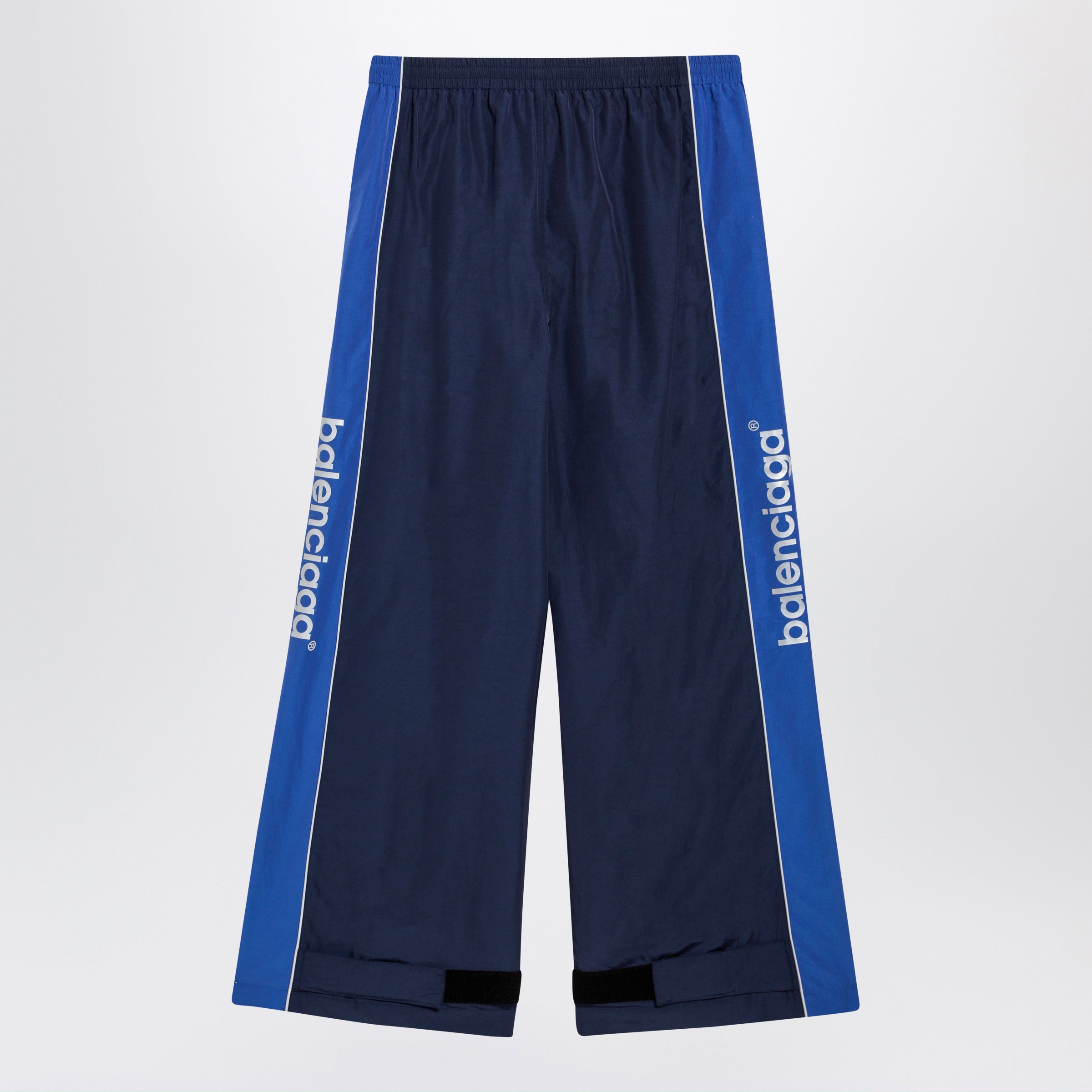 Balenciaga Techwear Jogger Pants In Navy Blue Cotton Blend Women