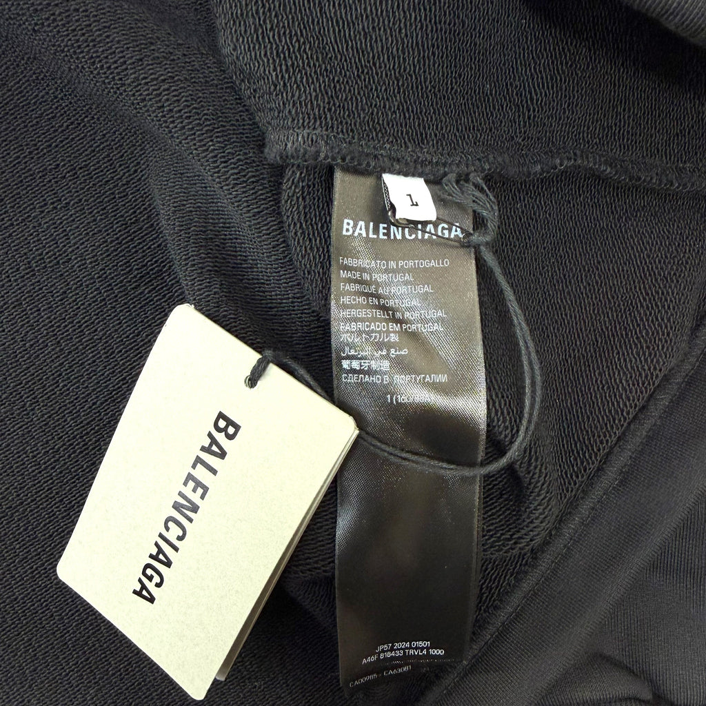 Balenciaga Paris Strass Cropped Hoodie 1 (L) Women