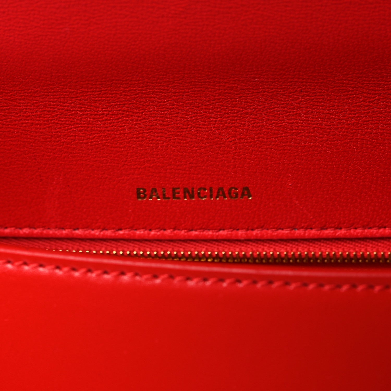 Shiny Box Calfskin Medium Hourglass Top Handle Bag Bright Red