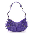 Agneau Arena Le Cagole Shoulder Bag XS Purple
