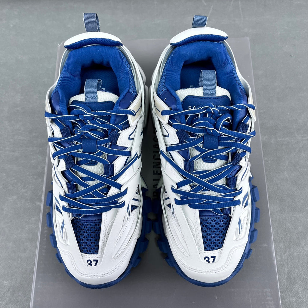Balenciaga Track 3.0 White/Peacock Blue