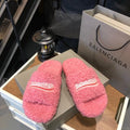 Balenciaga Furry Slide Pink